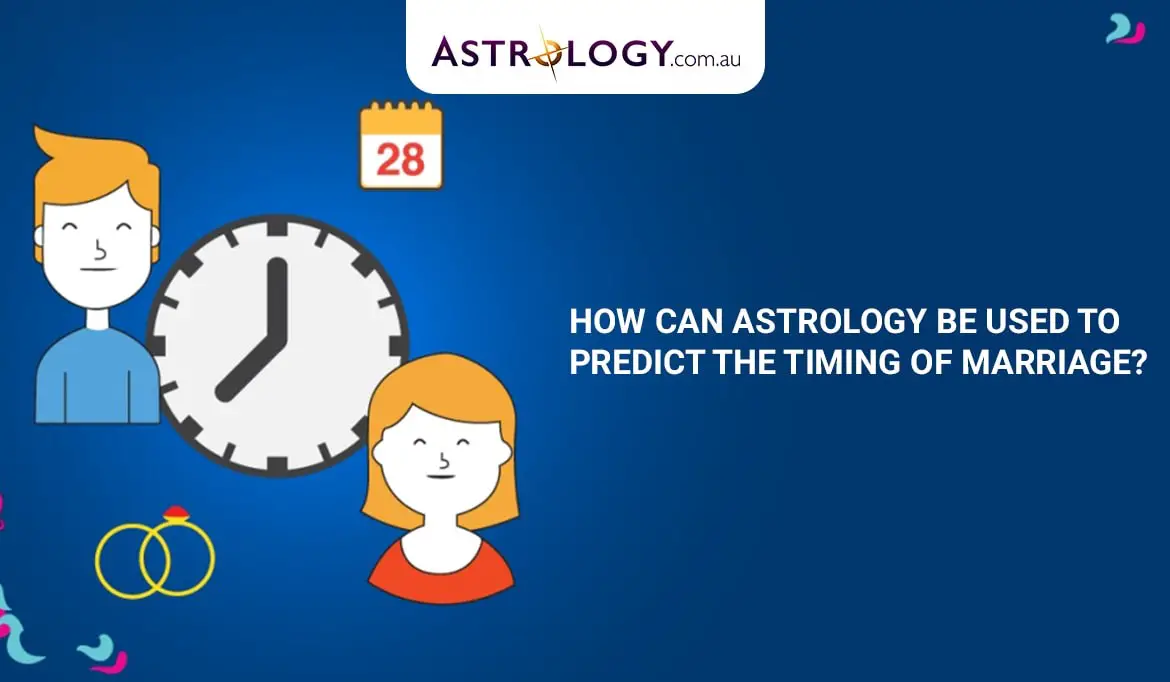How can astrology be used to predict the timing of marriage?