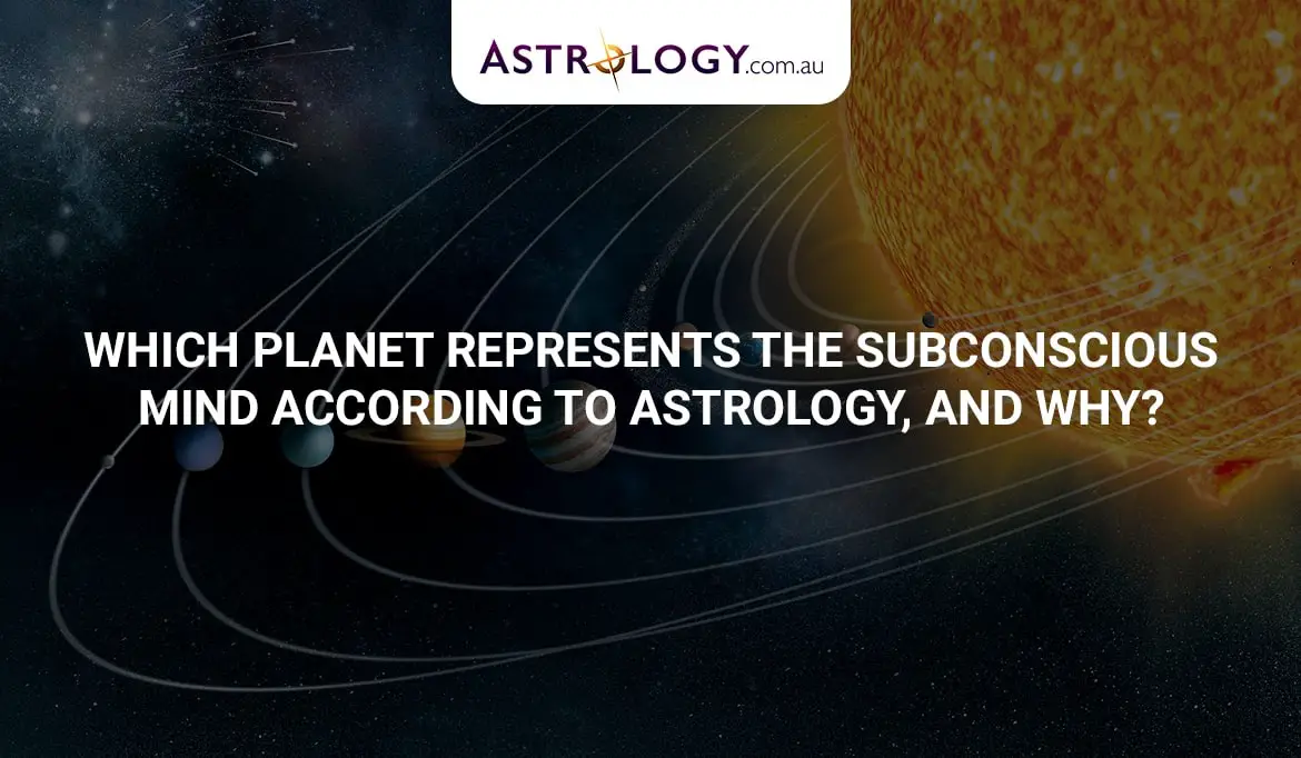 Which planet represents the subconscious mind according to astrology, and why?