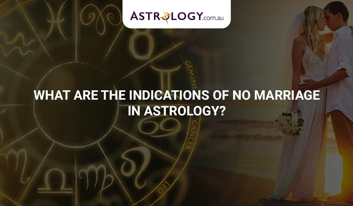 What are the indications of no marriage in Astrology?